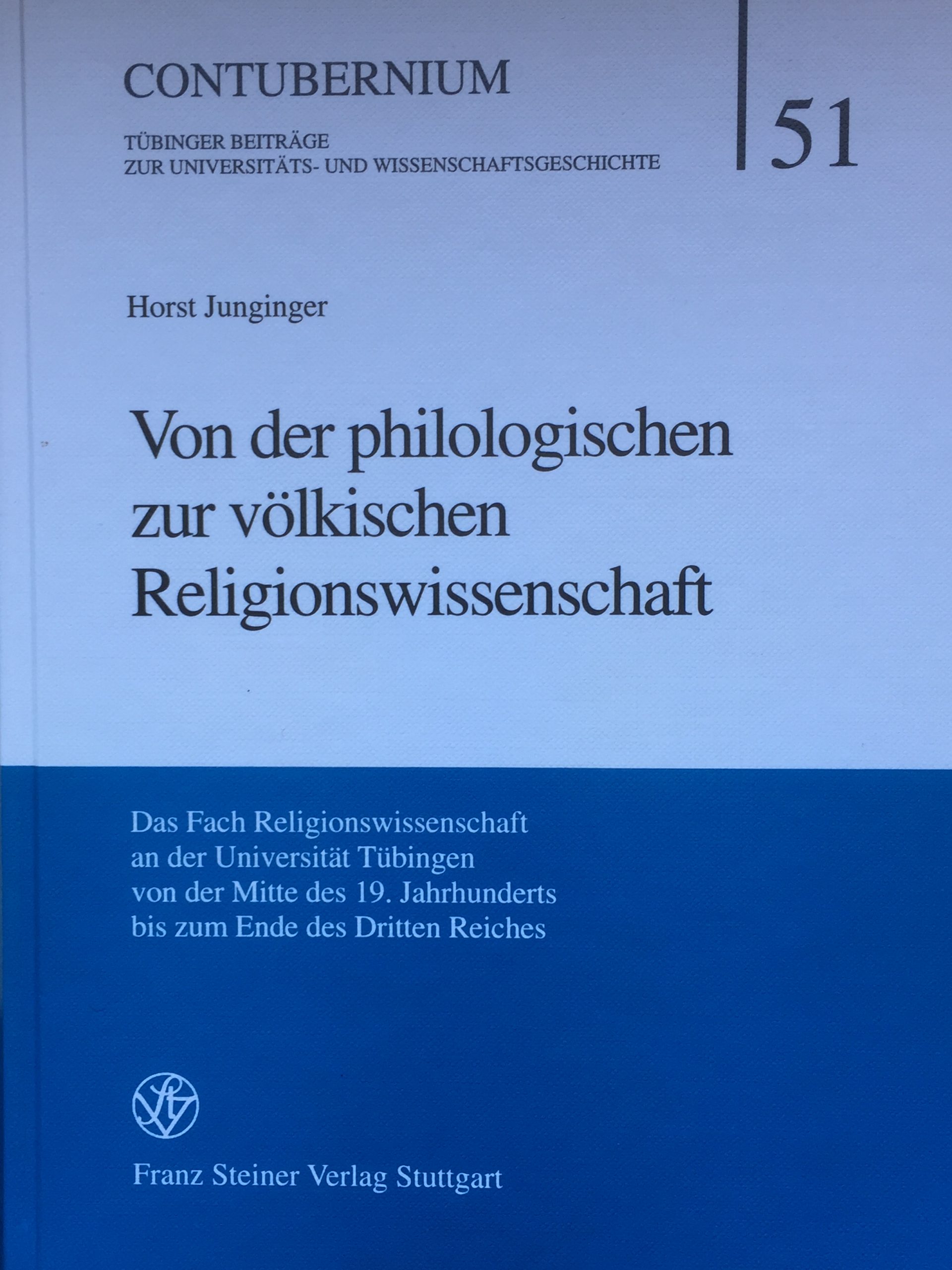 Publikationen Horst Junginger